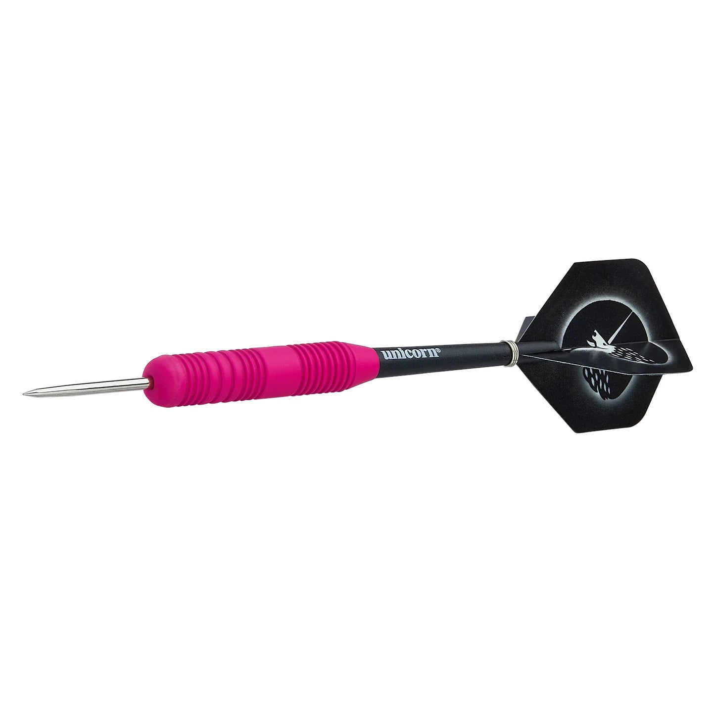 Unicorn Core Plus Rubberised Pink 22g Darts