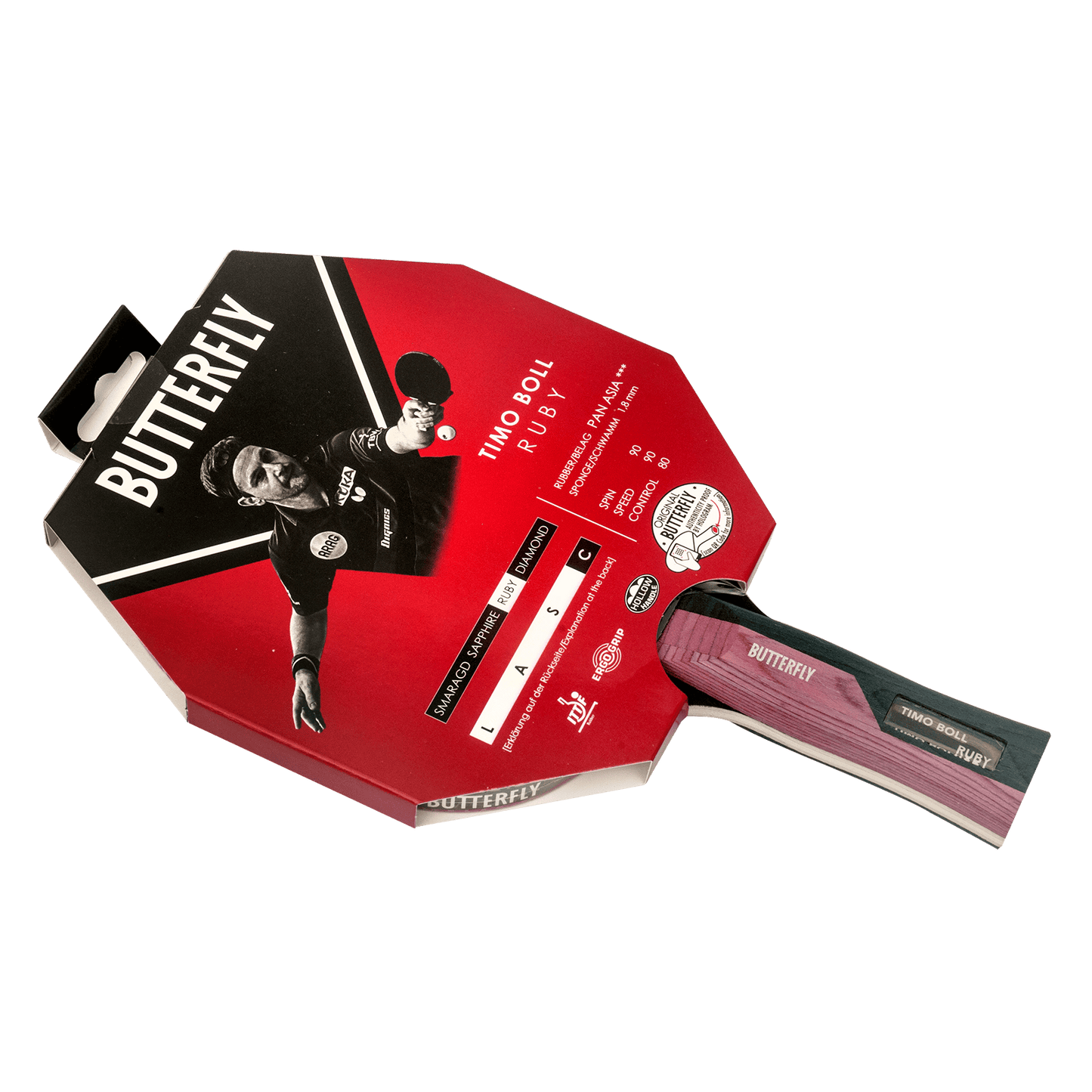 Butterfly Timo Boll Ruby Table Tennis Bat