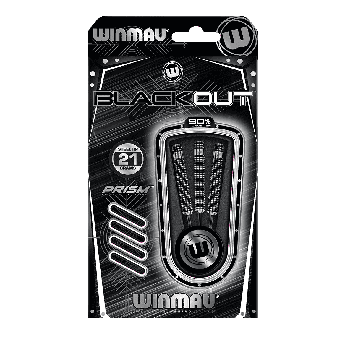 Winmau Blackout 90% Tungsten Alloy Darts 21g