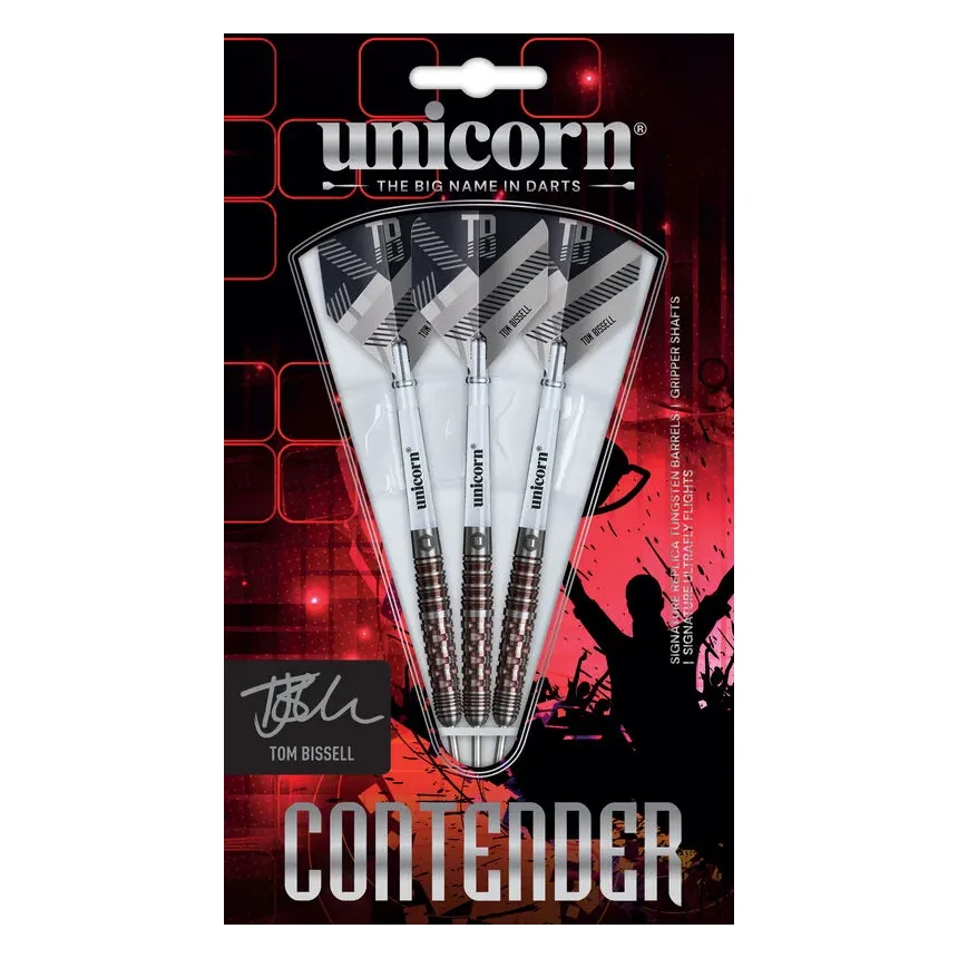 Unicorn Contender Tom Bissell 95% Tungsten Steel Tip Darts
