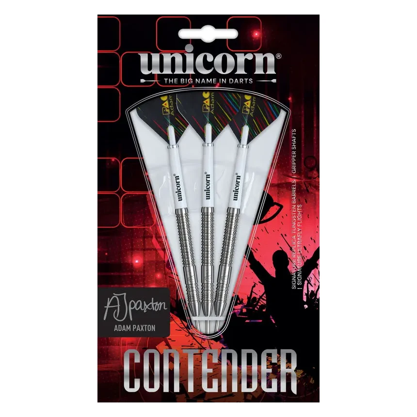 Unicorn Contender Adam Paxton 90% Tungsten Steel Tip Darts