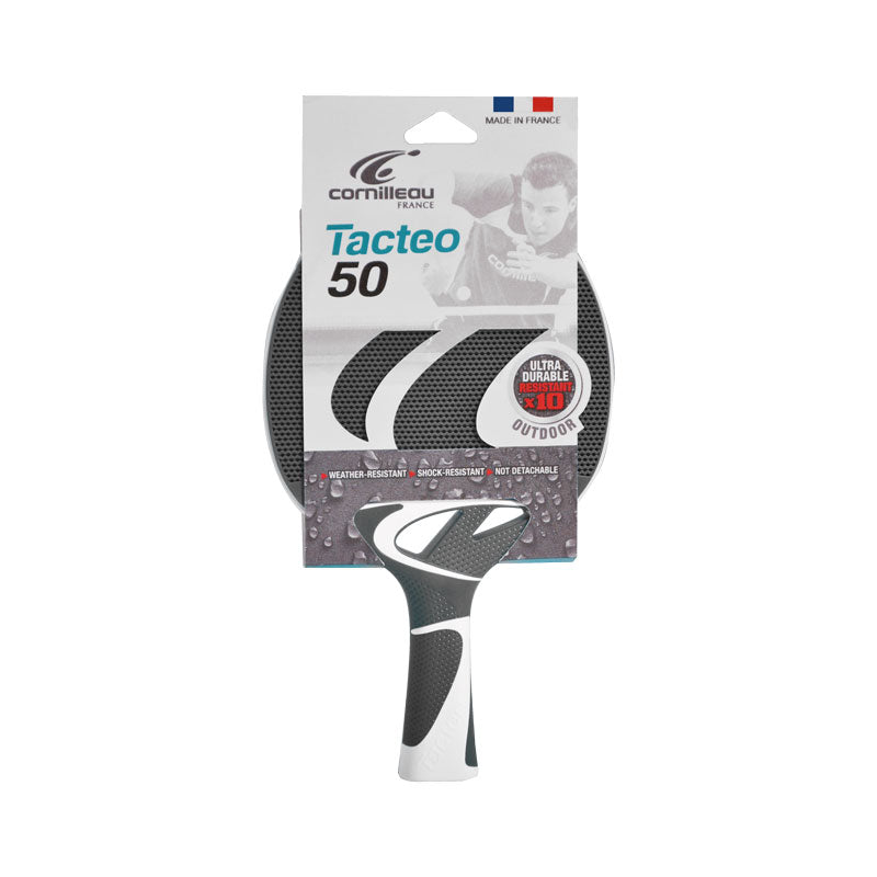 Cornilleau Tacteo 50 Grey Outdoor Table Tennis Bat