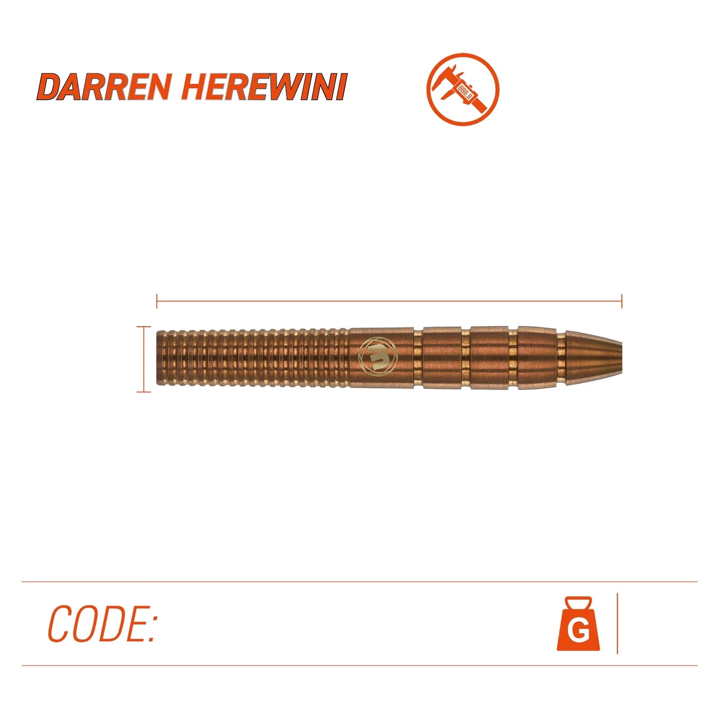 Winmau Darren Herewini 26g Darts