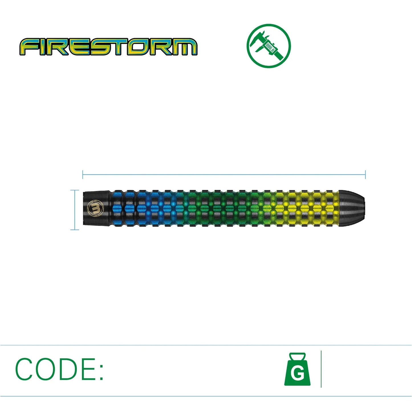 Winmau Firestorm 21g Darts