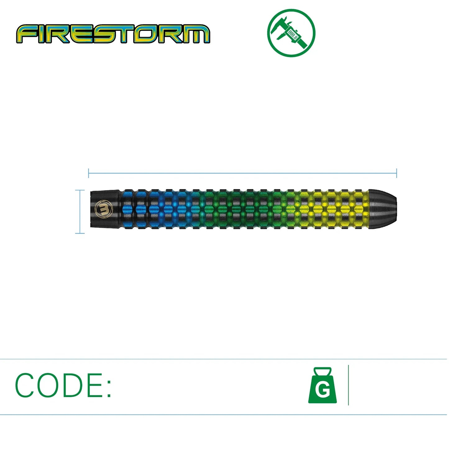Winmau Firestorm 25g Darts