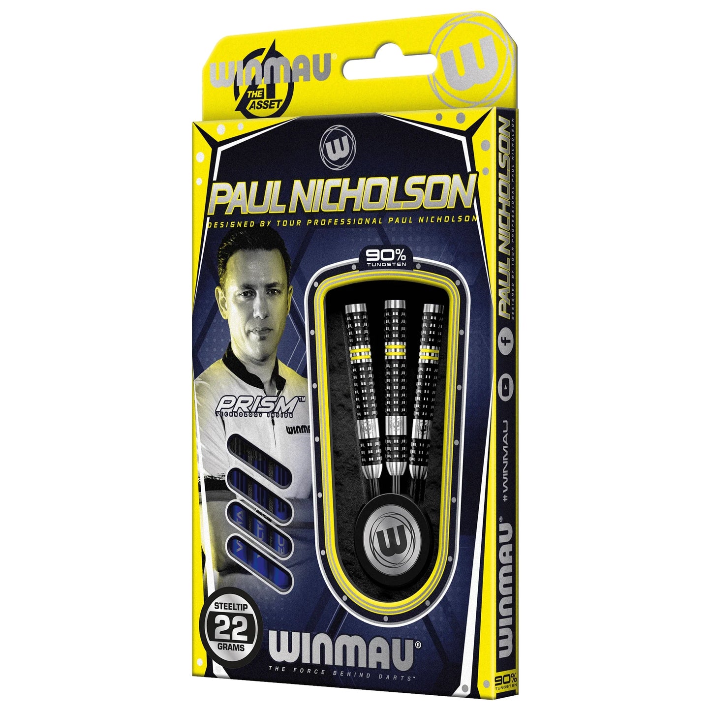 Winmau Paul Nicholson 22g 90% Tungsten Darts