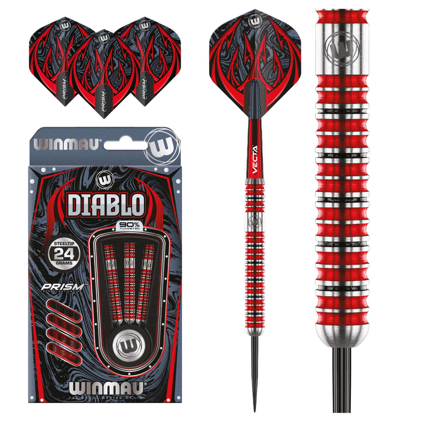 Winmau Diablo Steel Darts full set