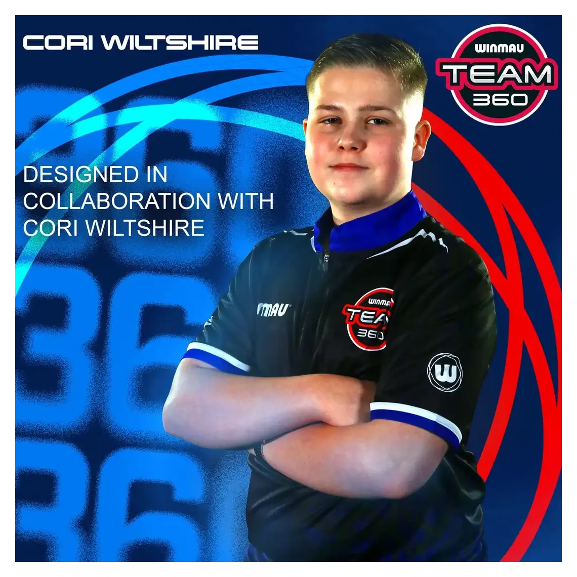 Winmau Cori Wiltshire Team 360 90% Tungsten Steel Tip Darts | 24g - Sherwood Sport