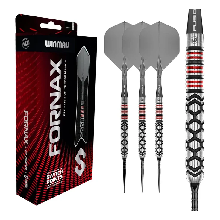 Winmau Fornax Parallel 90% Tungsten Steel Tip Darts - 24g