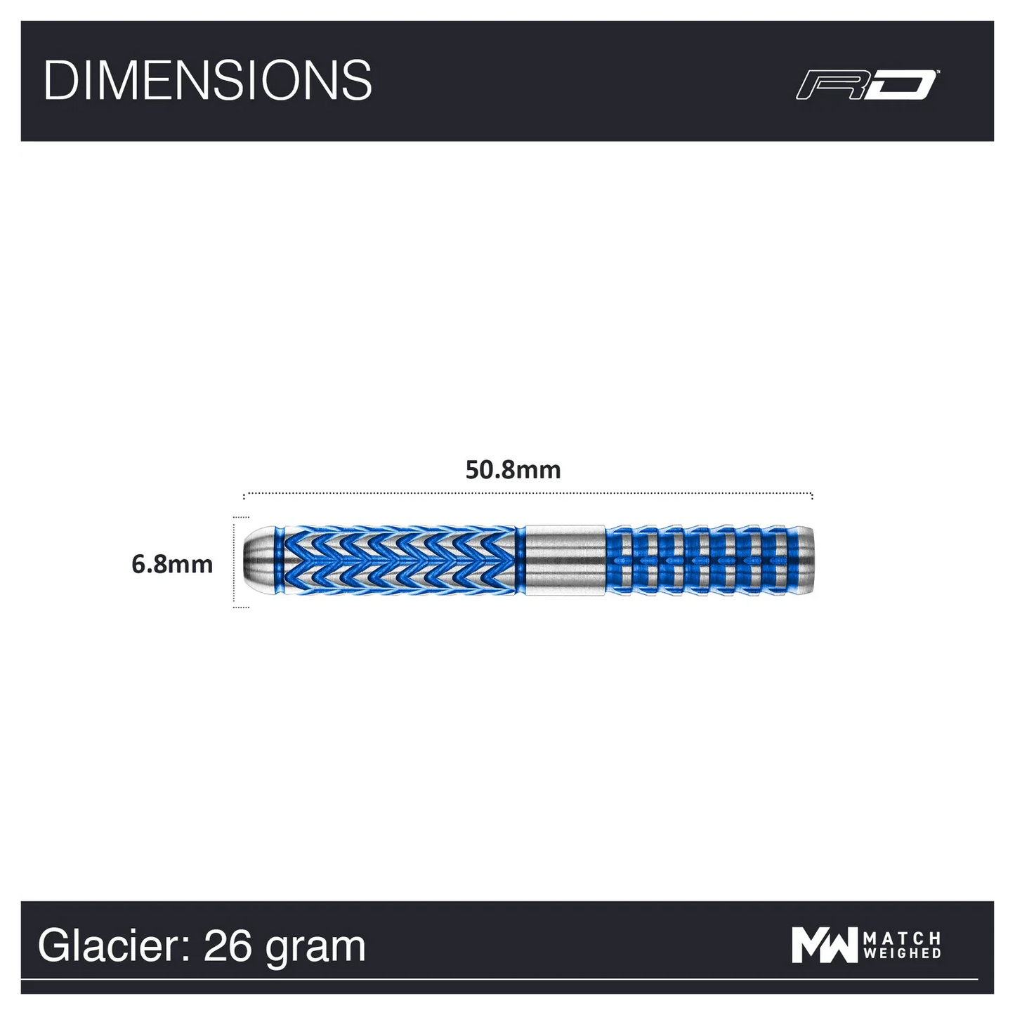 Red Dragon Gerwyn Price Glacier 26g specs