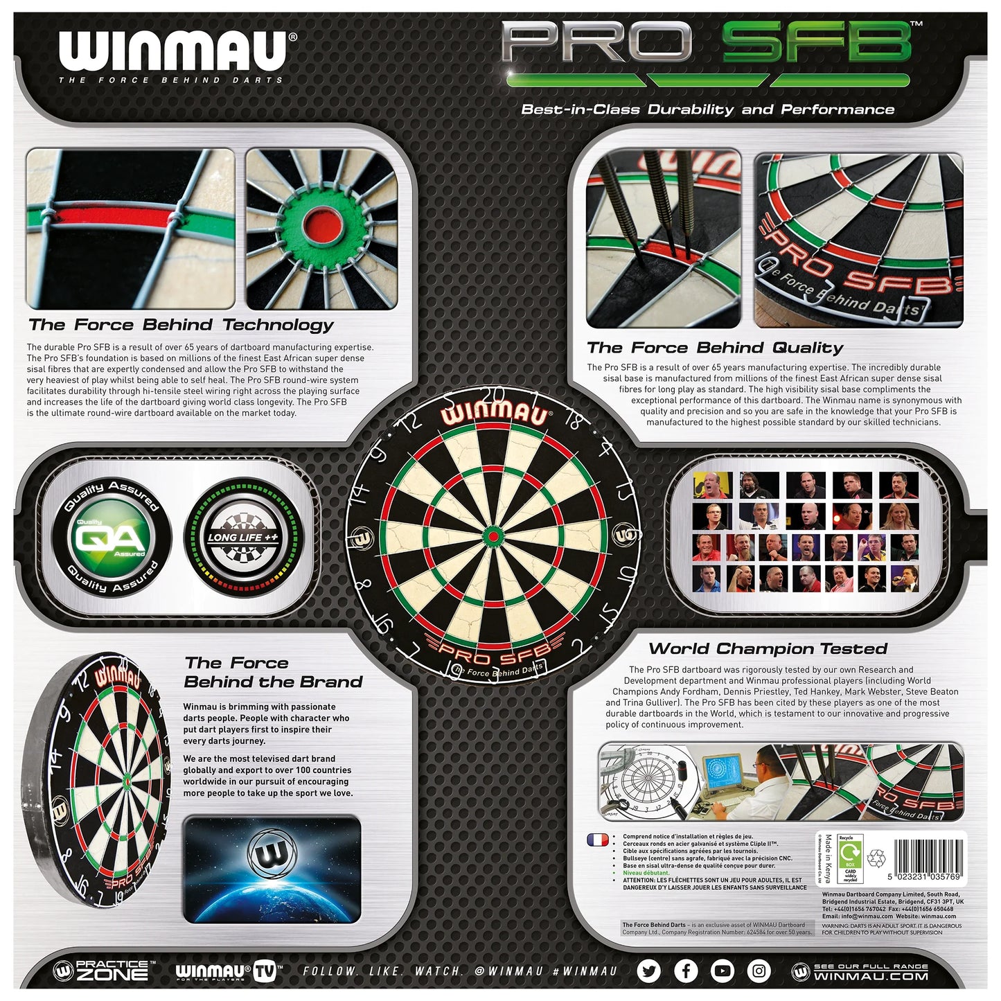 Winmau PRO SFB Bristle Dartboard