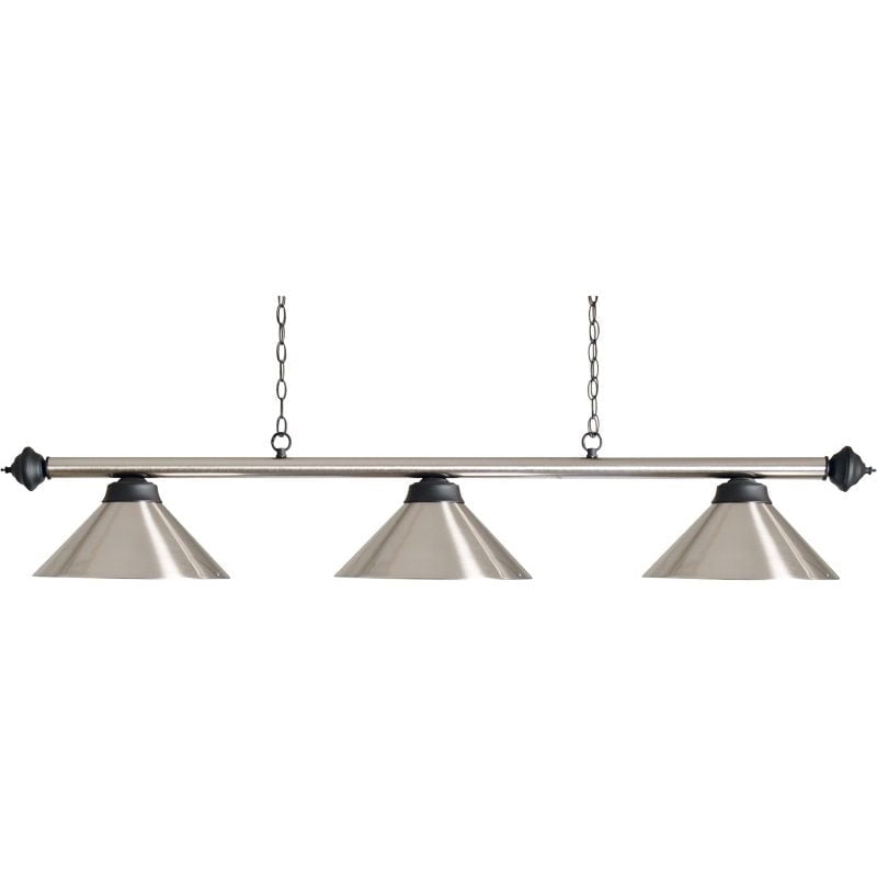 Brushed Steel Light Bar with Matt Black Details