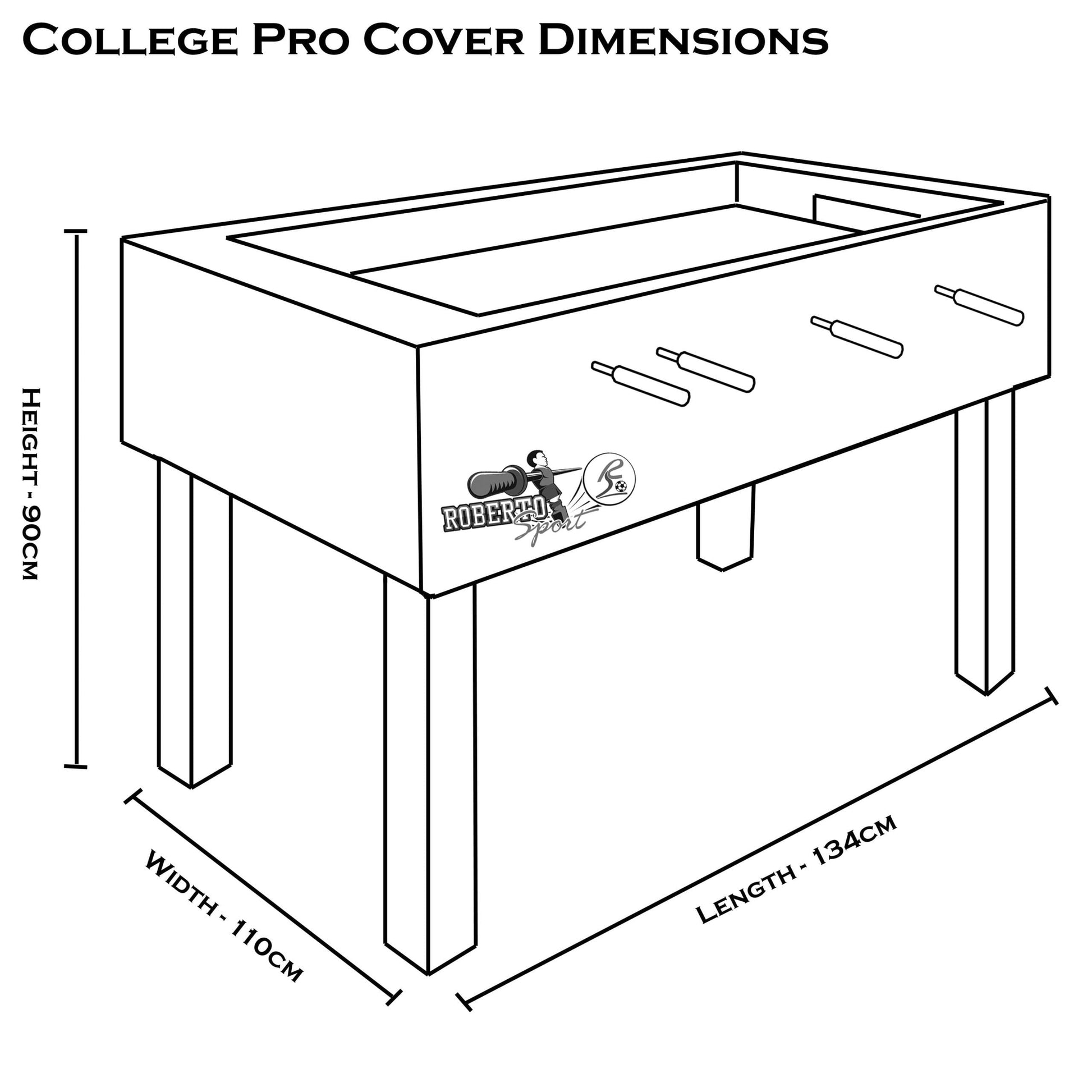 Roberto College Pro Cover Football Table