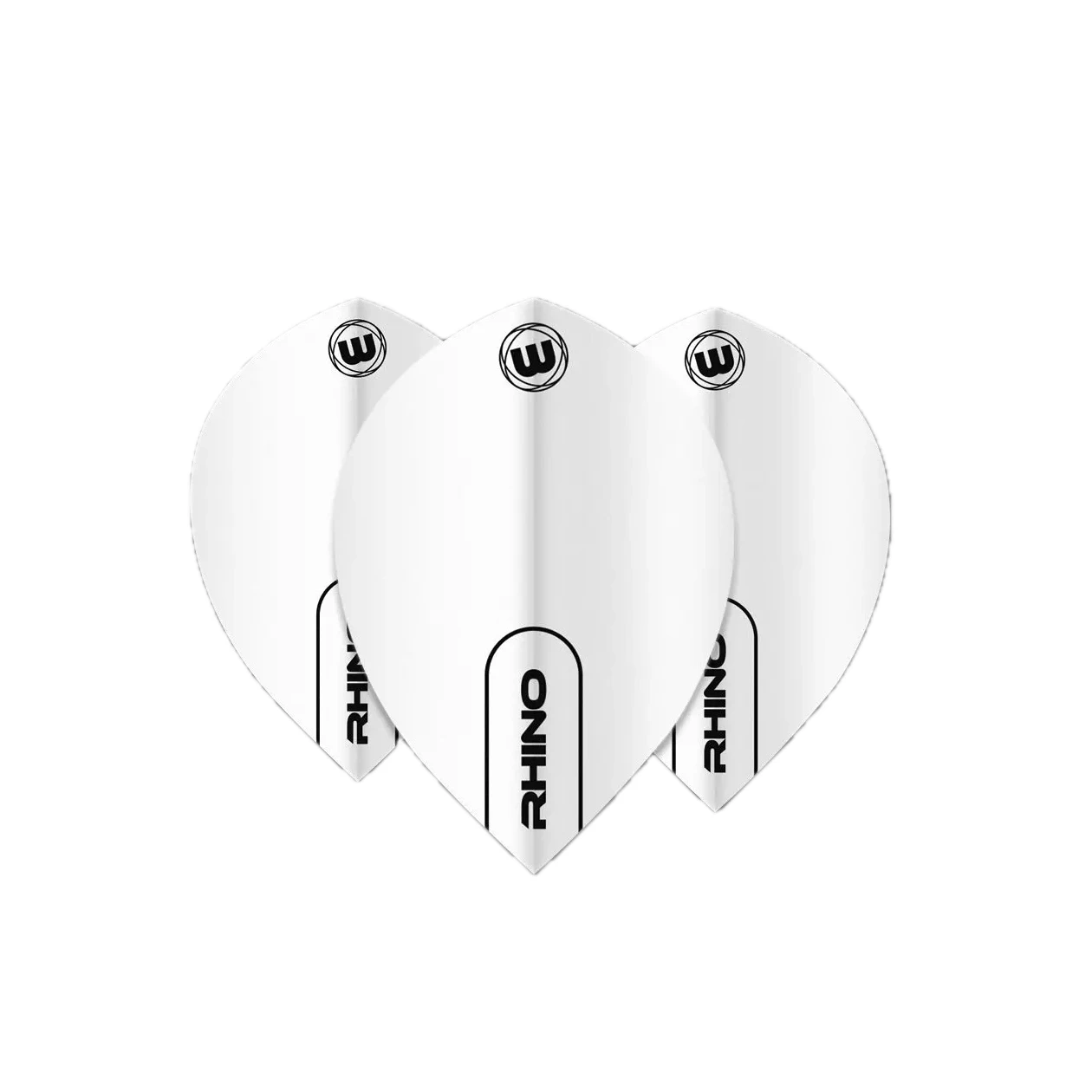 Winmau Rhino Pear Dart Flights White