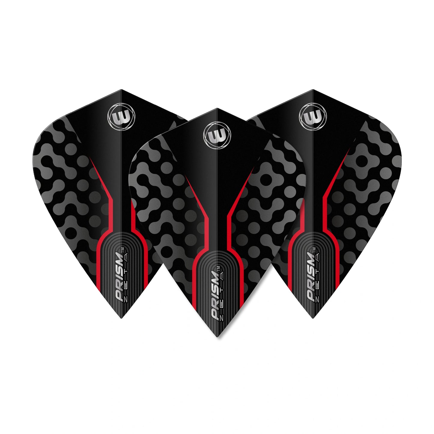 Winmau Prism Zeta Black & Red Kite Dart Flight