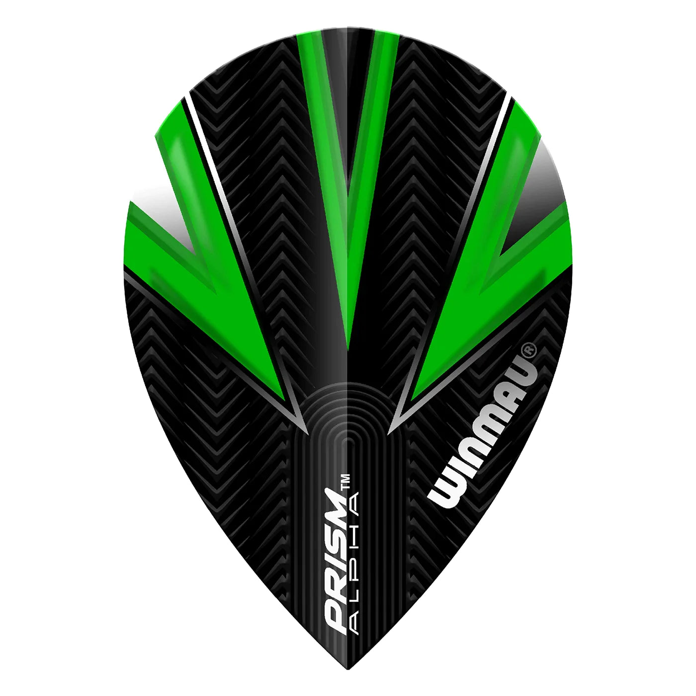 Winmau Prism Alpha Black Green Pear Dart Flights