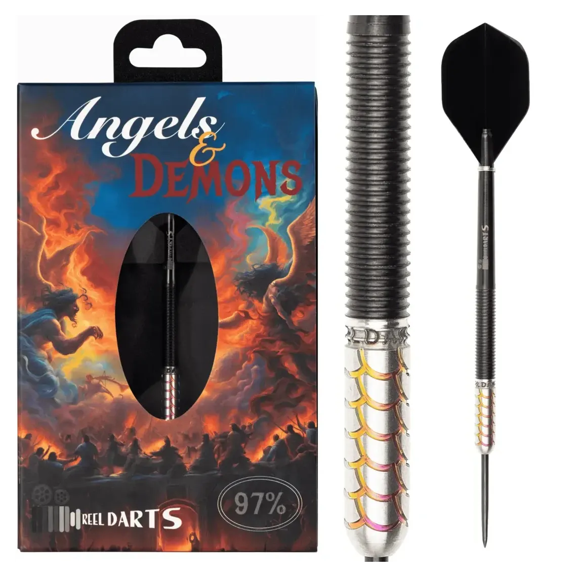 Reel Darts Angels & Demons 97% Tungsten Steel Tip Darts