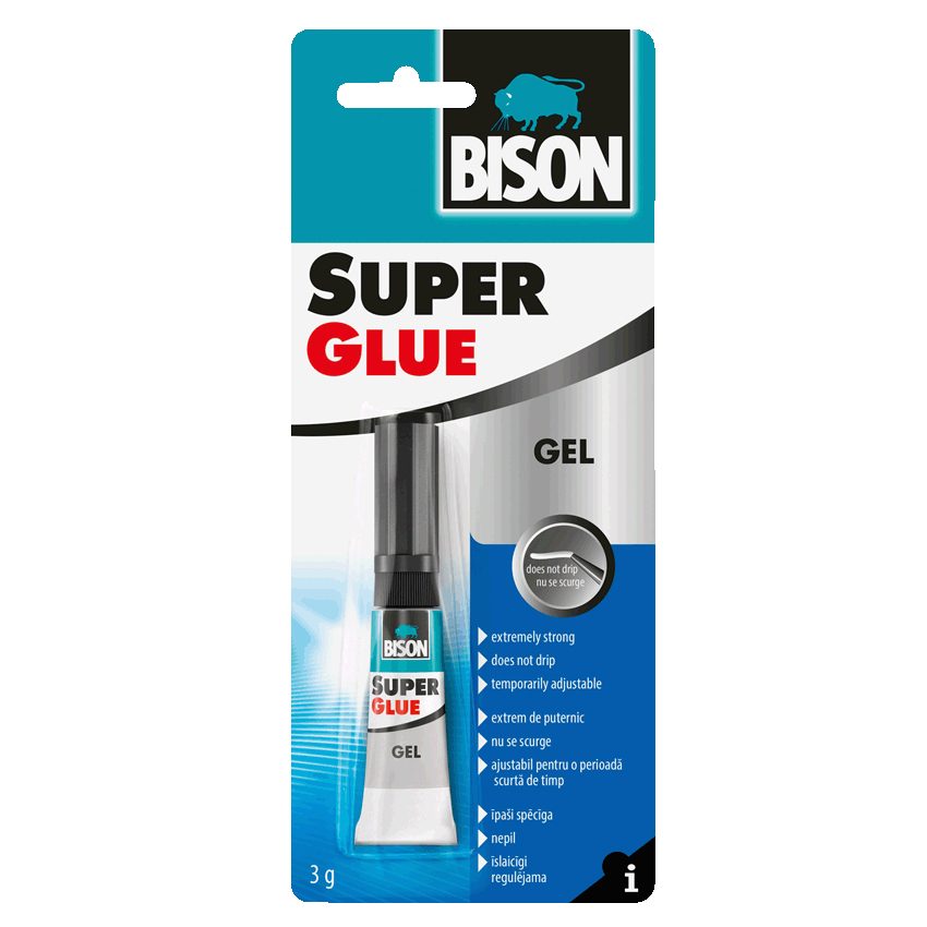 Bison Super Glue Gel 3g