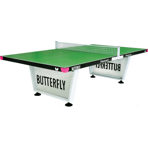 Butterfly Playground Green Outdoor Table Tennis Table
