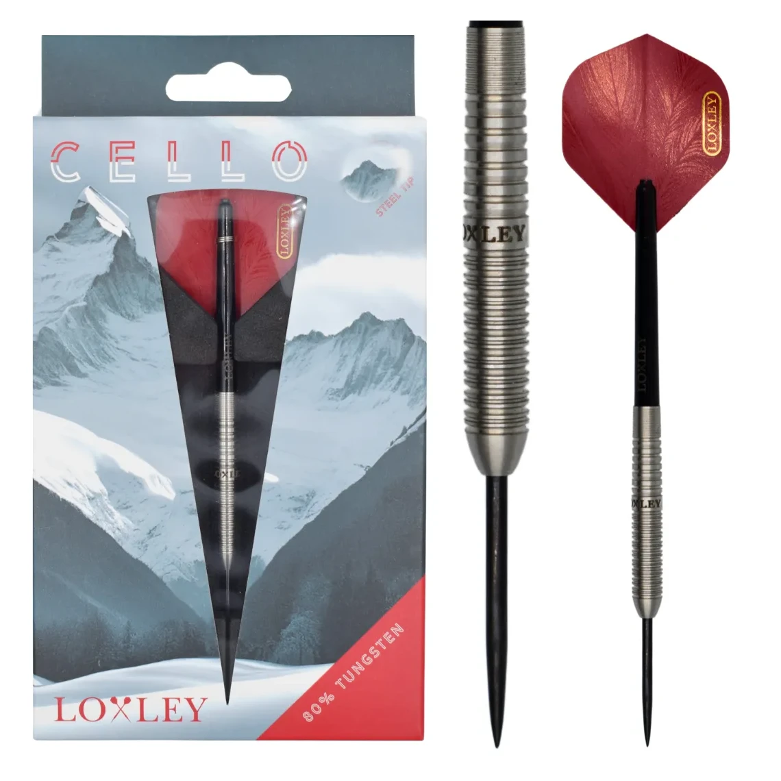 Loxley Cello 80% Tungsten Steel Tip Darts