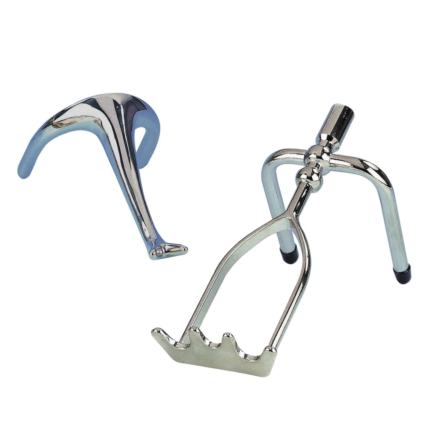 Chrome Swan Neck Rest and Chrome Extended Spider