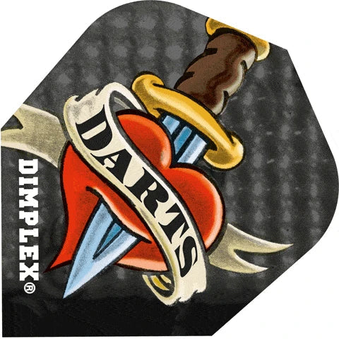 Harrows Dimplex Heart And Dagger Dart Flights