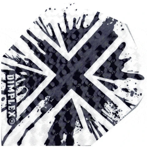 Harrows Dimplex Mono Chrome Union Jack Dart Flights