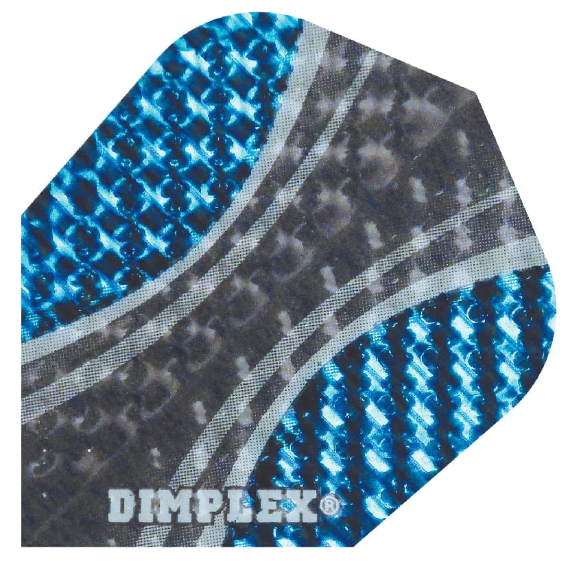 Harrows Dimplex Blue And Black Curved Dart Flights