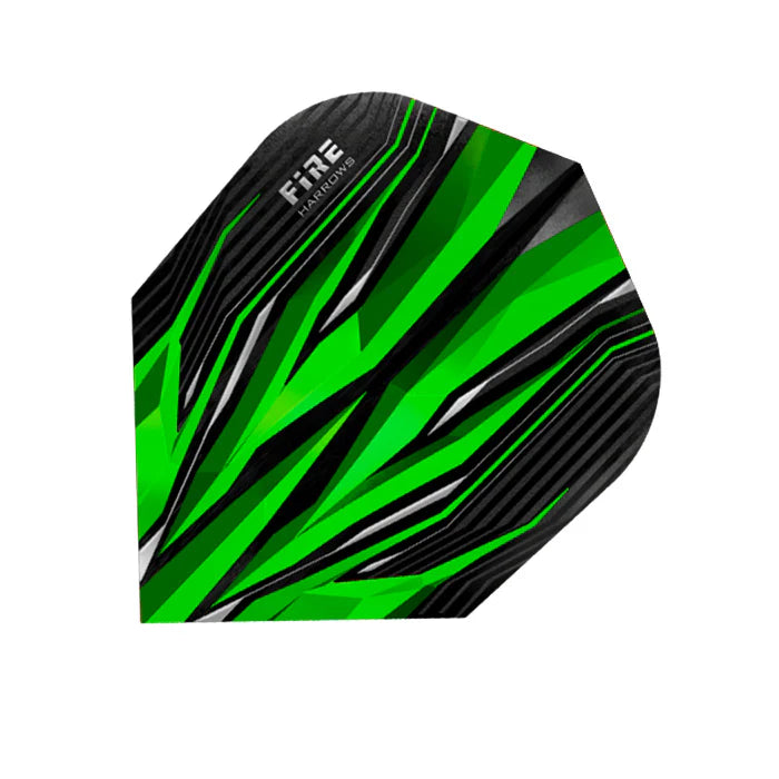 Harrows Fire Premium Dart Flights - Green