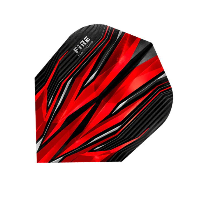 Harrows Fire Premium Dart Flights - Red