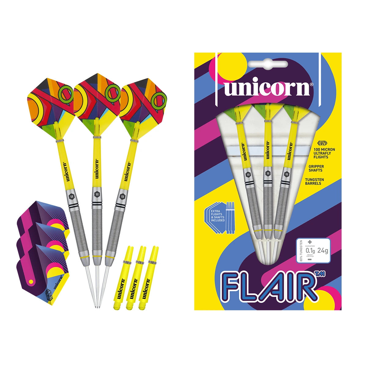 Unicorn Flair 80% Tungsten 24g Darts