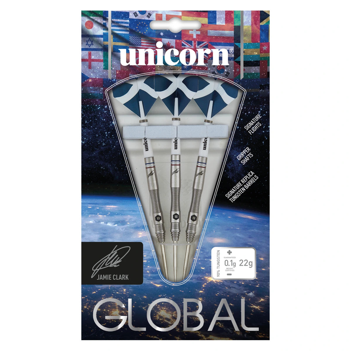 Unicorn Jamie Clark 80% Tungsten 22g Darts