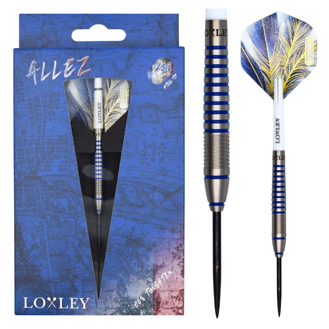 Loxley Allez 80% Tungsten Steel Tip Darts