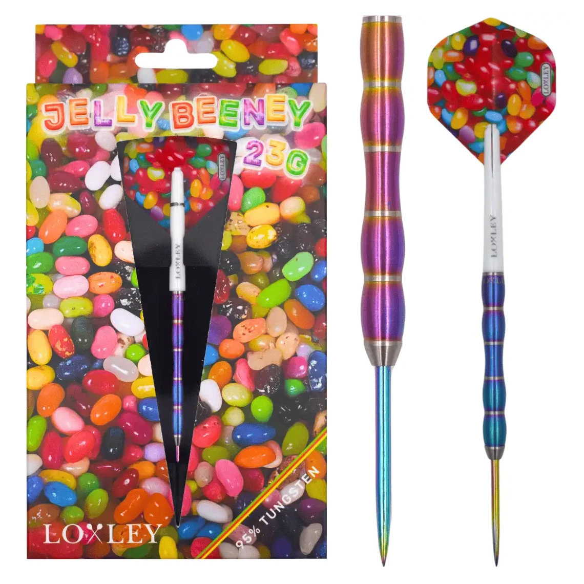 Loxley Jelly Beeney 95% Tungsten Steel Tip Darts 23g