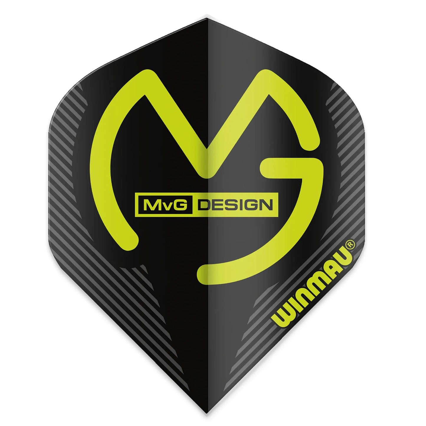 Winmau MvG Mega Standard Black Dart Flights