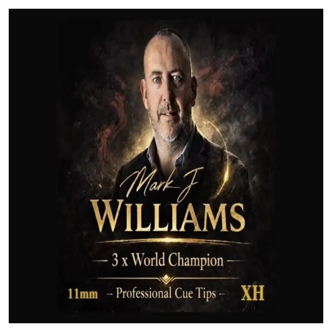 Mark J Williams Professional Snooker Cue Tips – Pack of 3