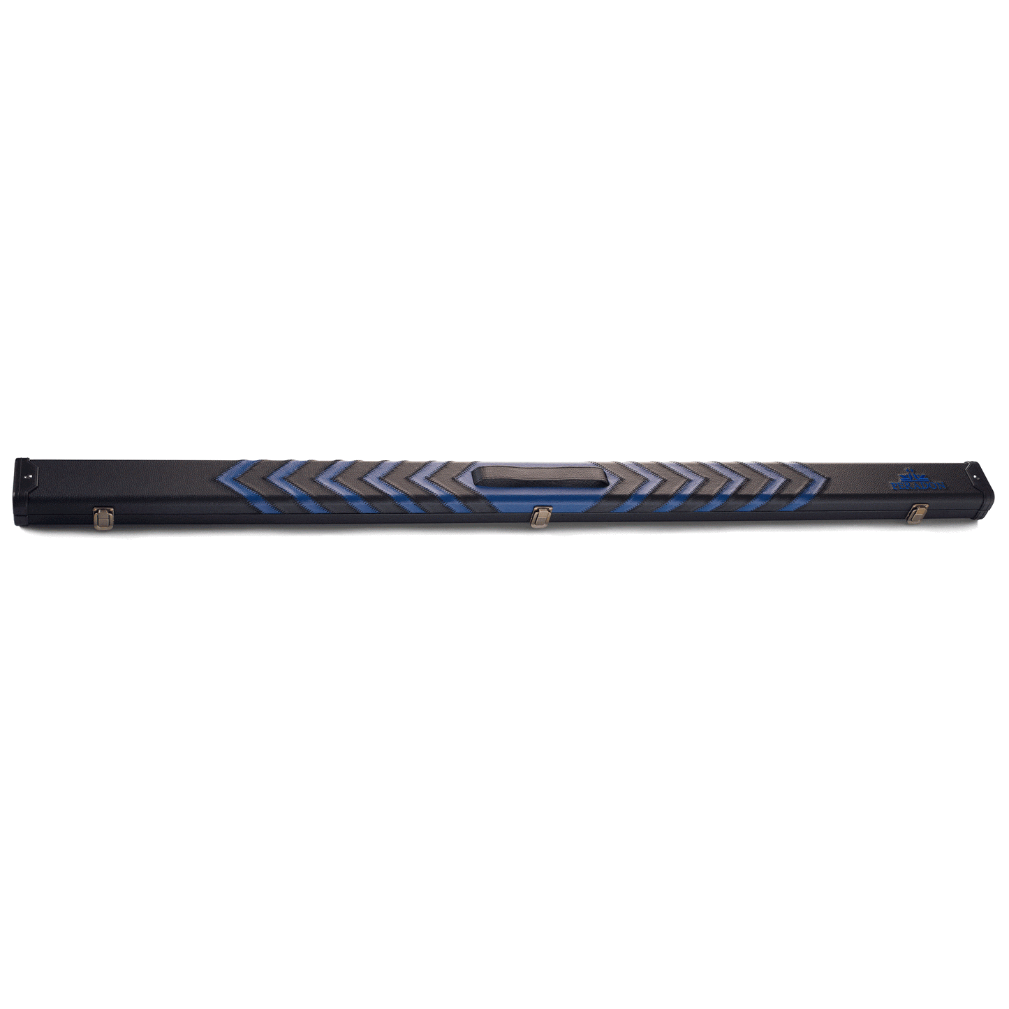 Peradon 3 Piece Black Blue Arrow Clubman Cue Case for ¾ Jointed Cues