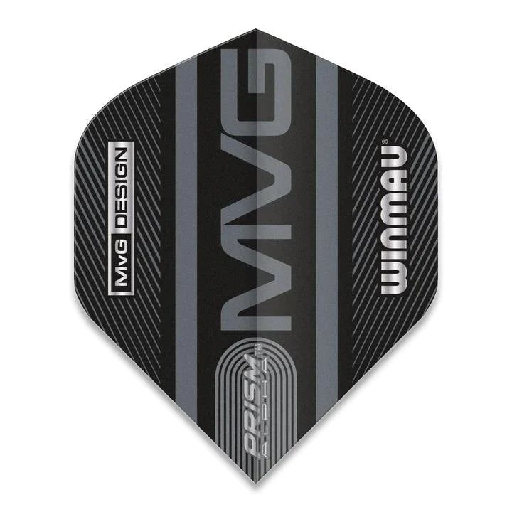 Winmau MvG Prism Alpha Black Dart Flights