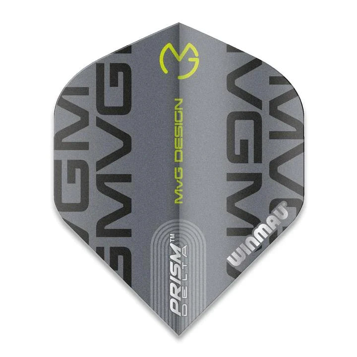 Winmau MvG Prism Delta Grey Print Dart Flights
