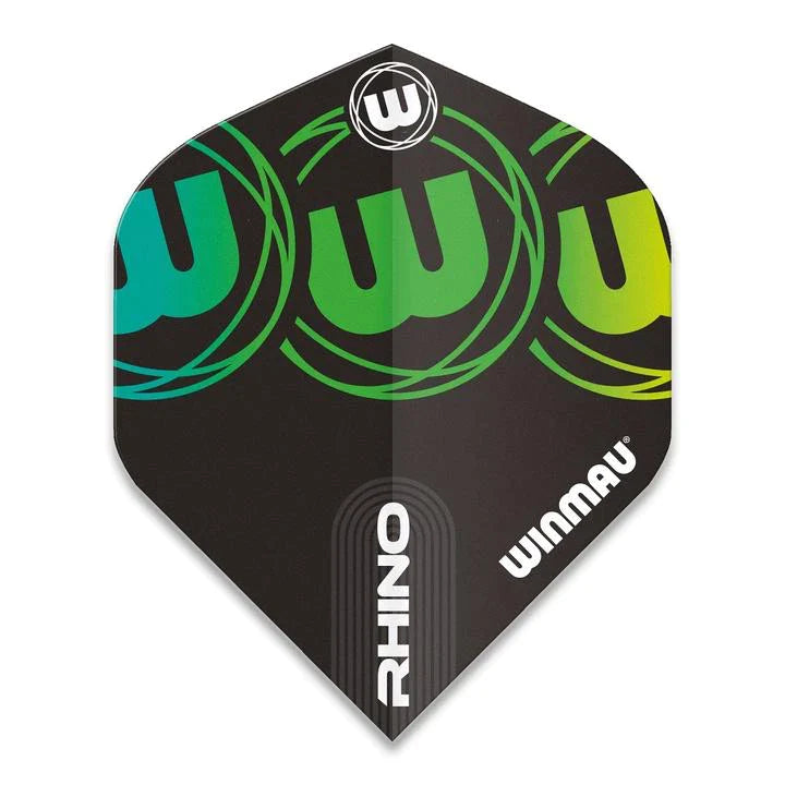 Winmau Rhino Black & Green Dart Flights