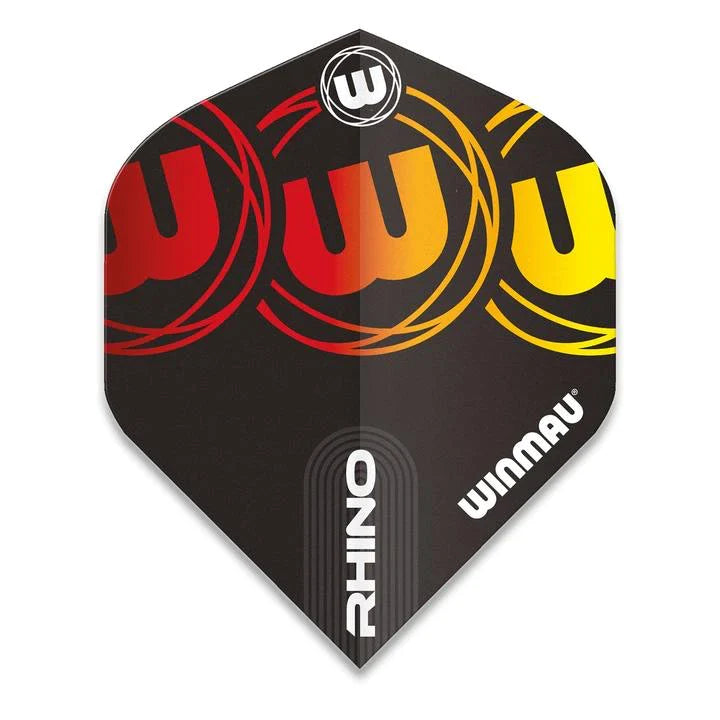 Winmau Rhino Black Red & Yellow Dart Flights
