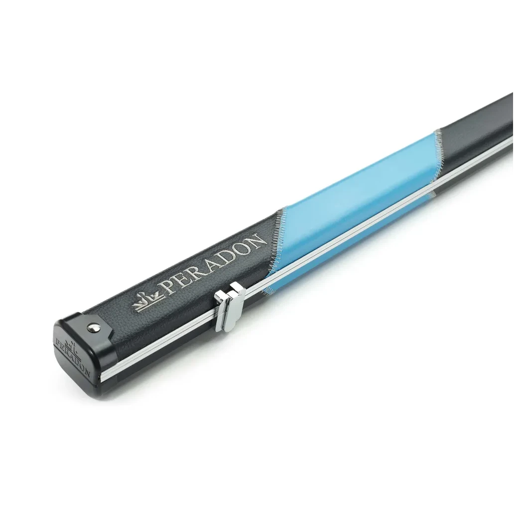 Peradon Halo Black & Sky Stripe 1 Piece Slim Snooker Cue Case