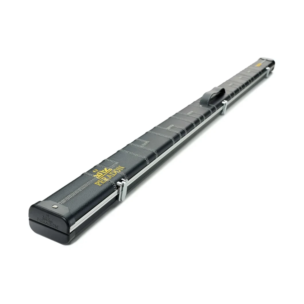 Peradon Halo Black Patch & Silver Stitch 1 Piece Wide Snooker Cue Case