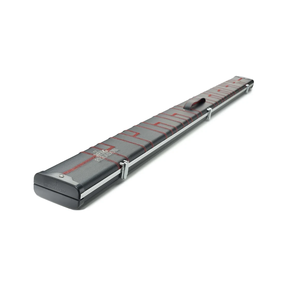 Peradon Halo Plus 1 Piece Black Patch Red Stitch Extra Wide Cue Case