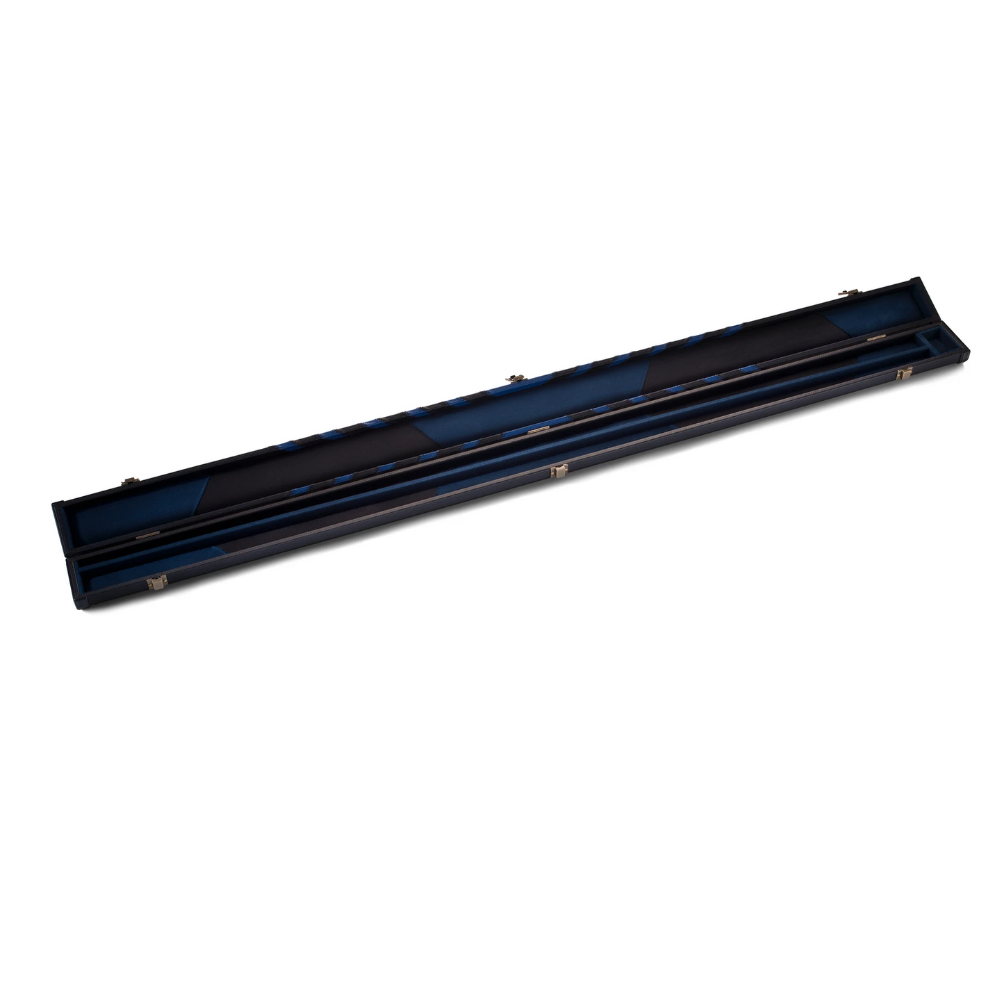 Peradon 3 Piece Black Blue Arrow Clubman Cue Case for ¾ Jointed Cues
