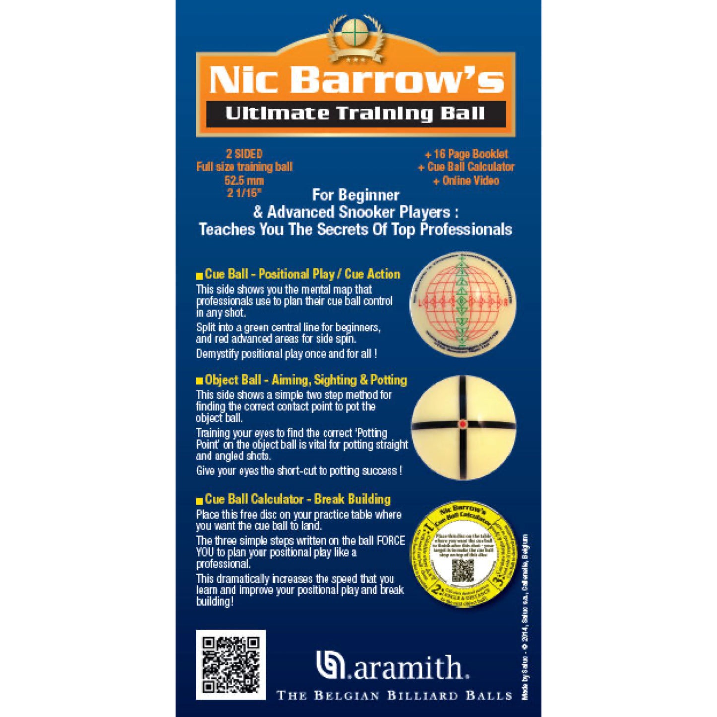 Aramith Nic Barrows Ultimate Training Ball