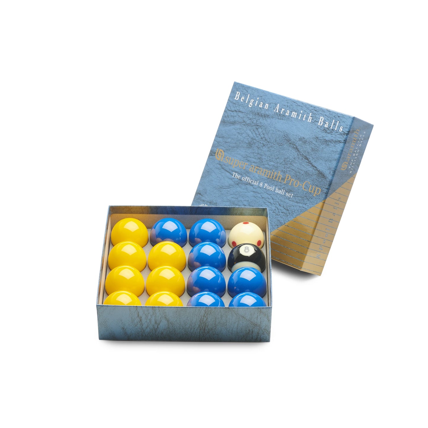 Super Aramith ProCup 2 inch Pool Balls Blues and Yellows