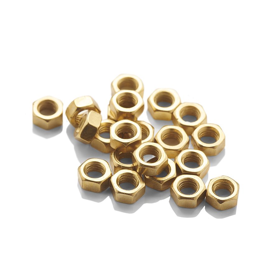 Lock Nuts Brass 2BA Thread