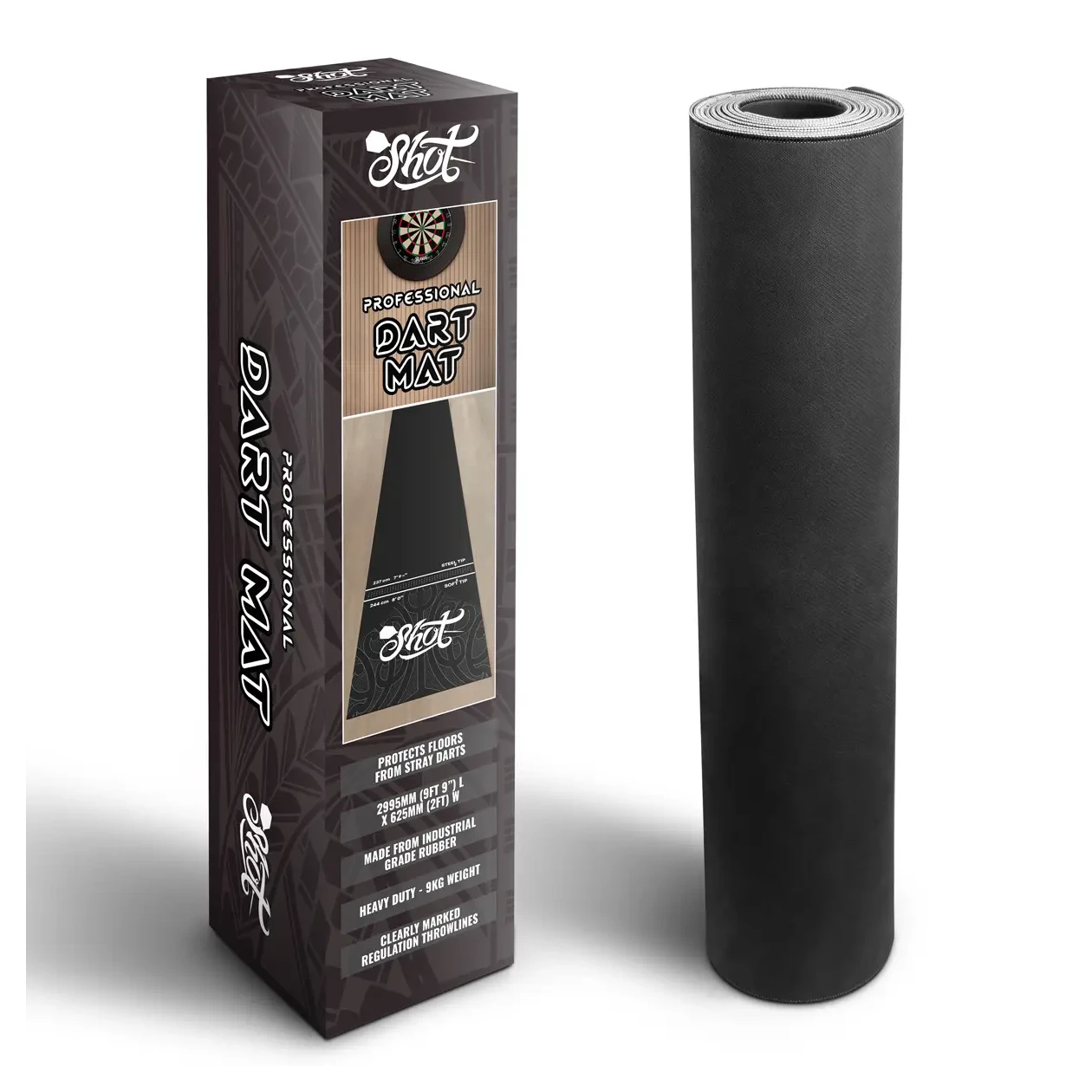 Shot Rubber Dart Mat - Heavy Duty