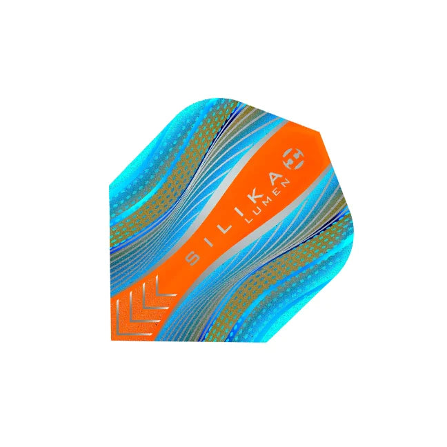 Harrows Silika Lumen Cyan Orange NO6 Dart Flights